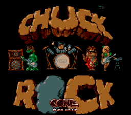 Chuck Rock (USA) Title Screen